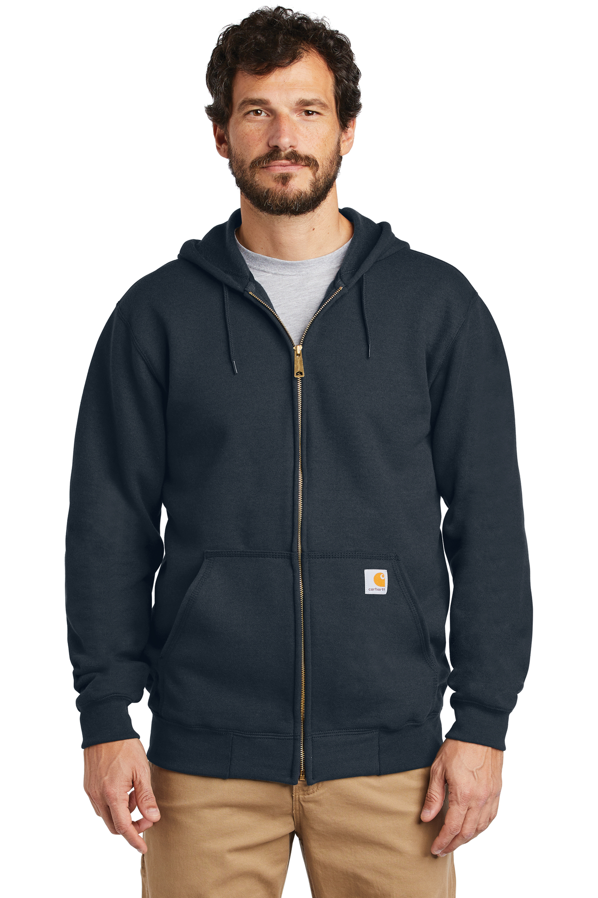 Carhartt Embroidered Men's Midweight Hooded Zip-Front Sweatshirt ...