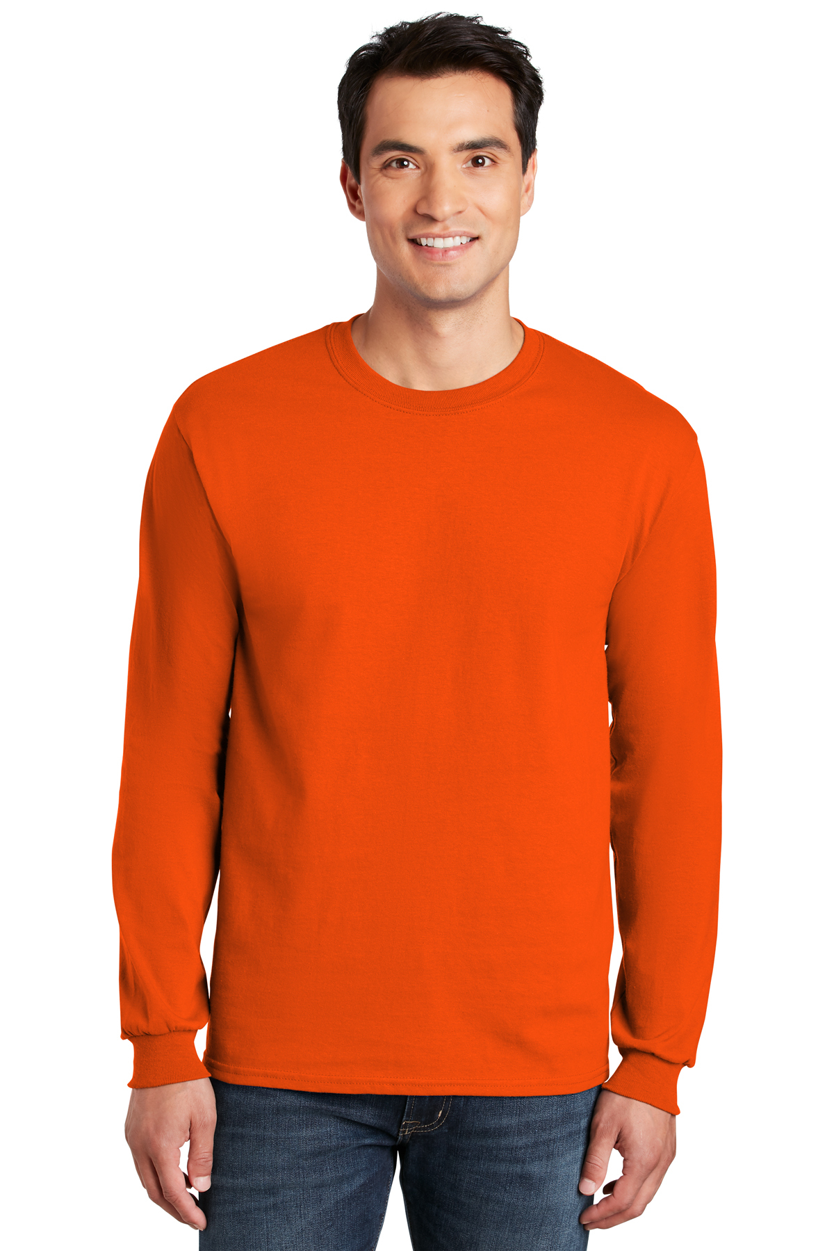 Gildan Men's Embroidered Classic Ultra Cotton Long Sleeve Safety Tee