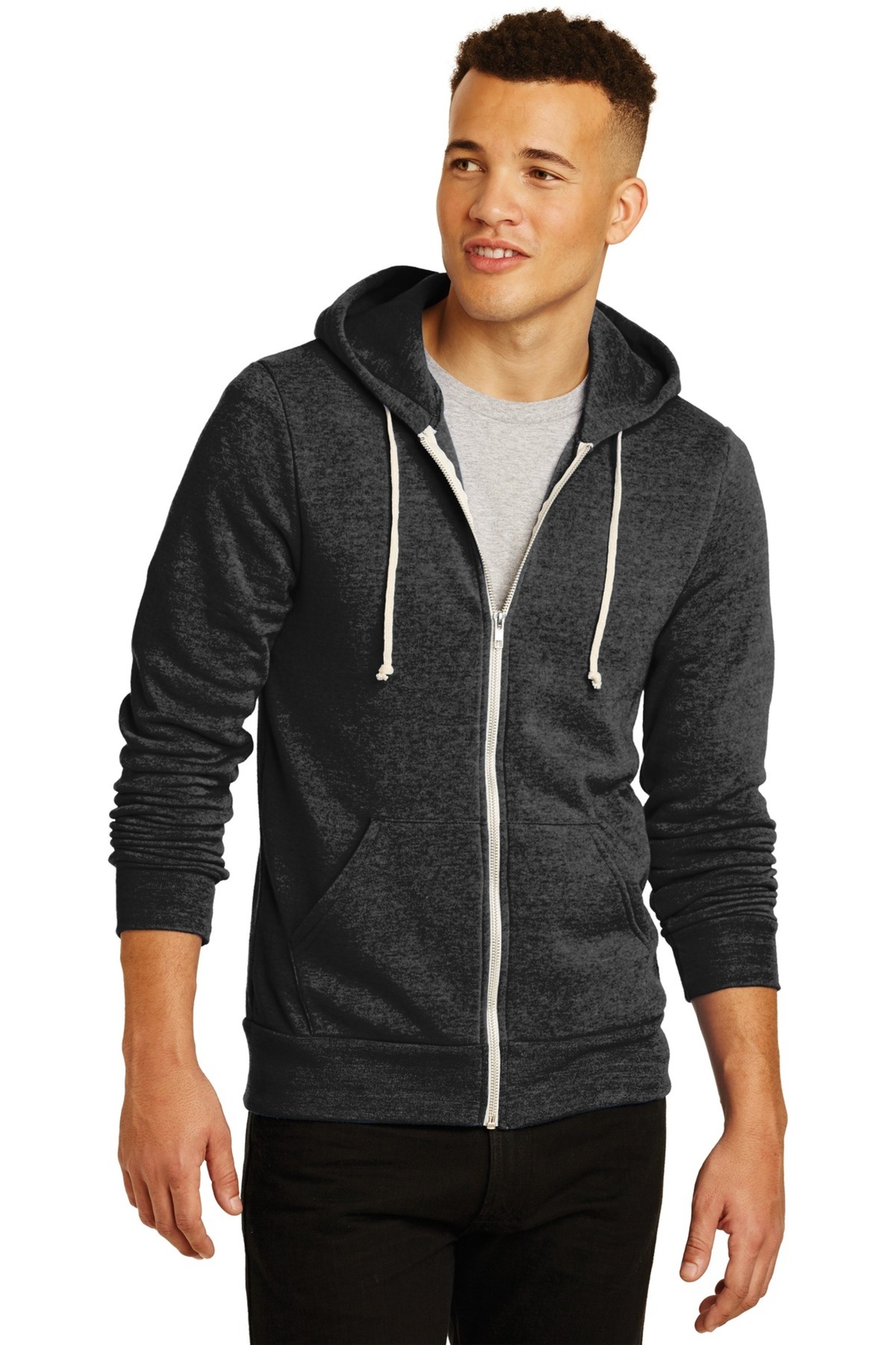 Alternative Printed Men's Rocky Eco-Fleece Zip Hoodie | Sweatshirts ...