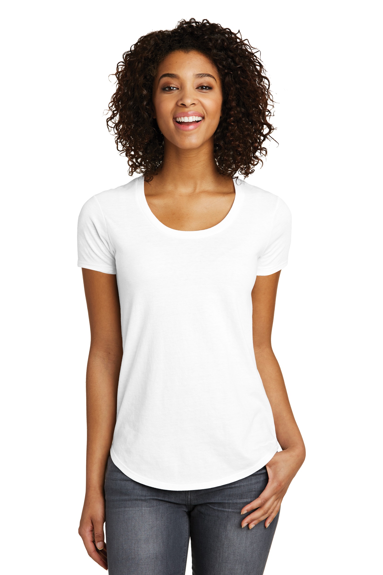 District Embroidered Women's Scoop Neck Very Important Tee