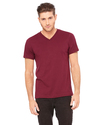 Bella+Canvas Embroidered Men's Jersey Short Sleeve V-Neck Tee Thumb