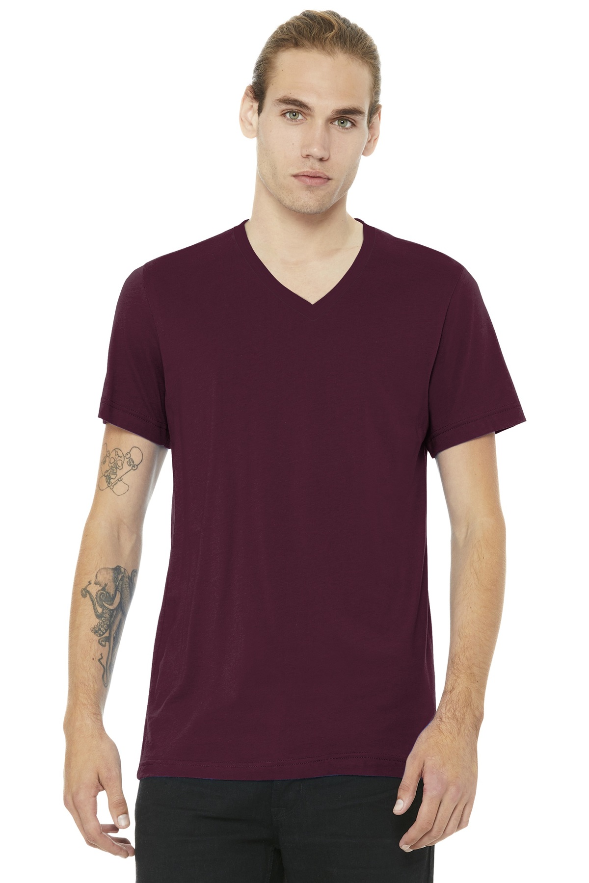 Bella+Canvas Digitally Printed Men's Jersey Short Sleeve V-Neck Tee ...