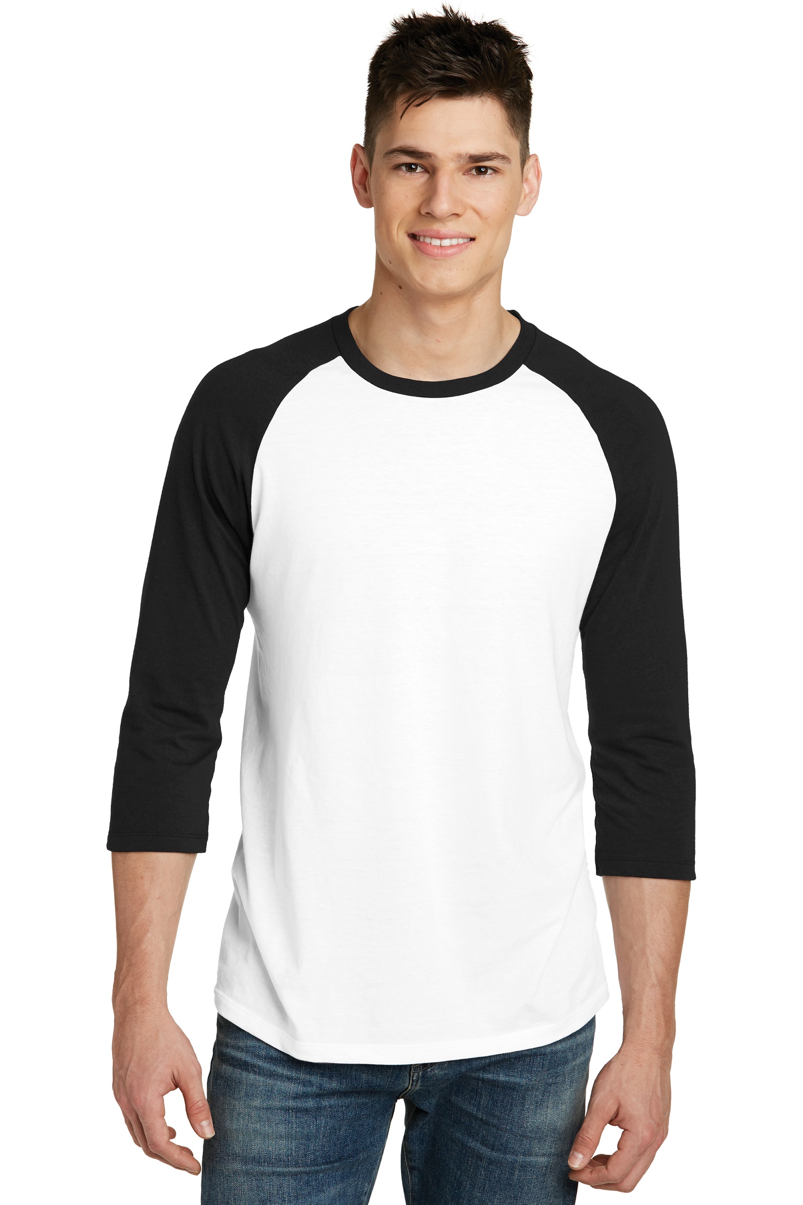 District Embroidered Very Important Tee  3/4-Sleeve Raglan