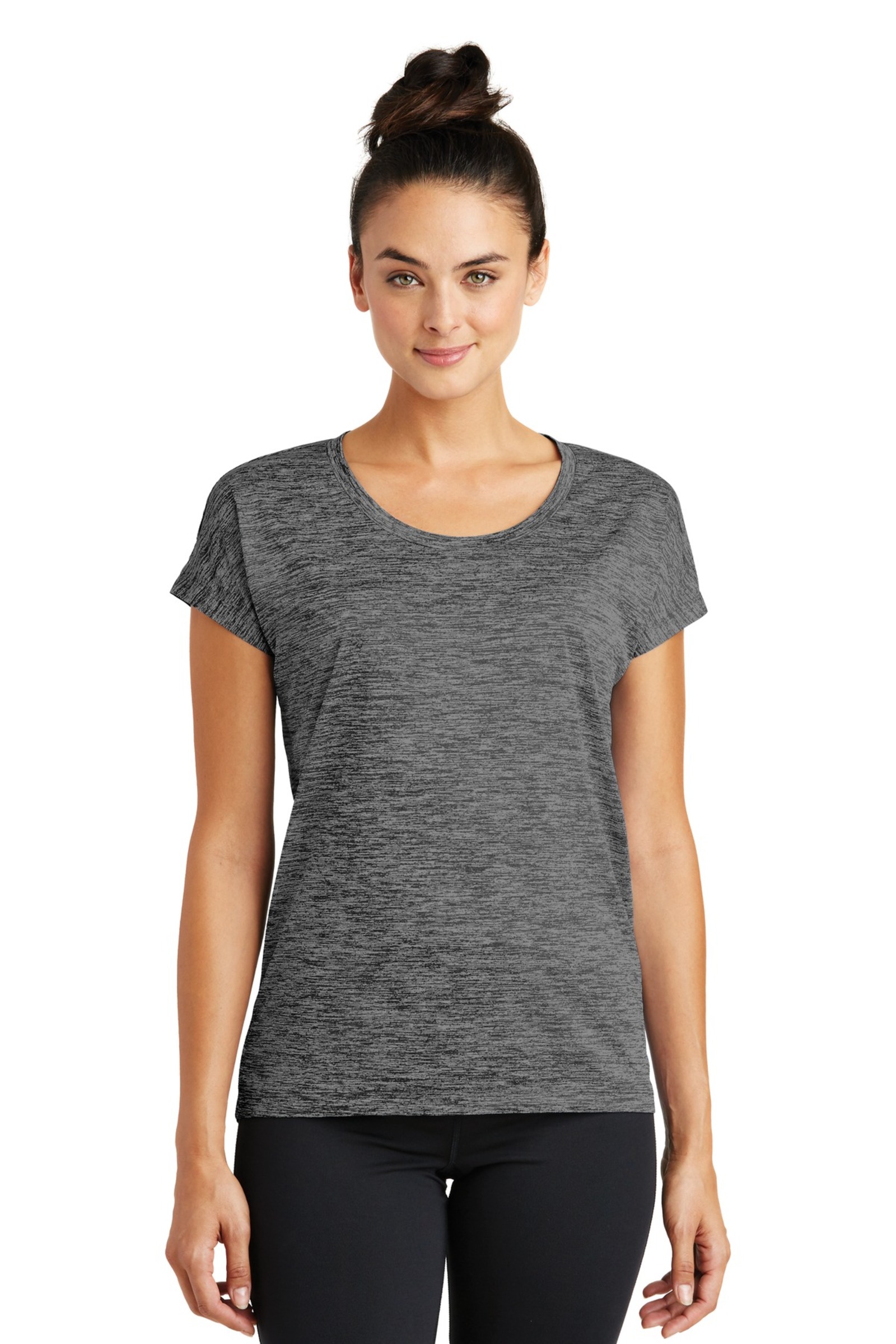 Sport-Tek Embroidered Women's PosiCharge Electric Heather Sporty Tee