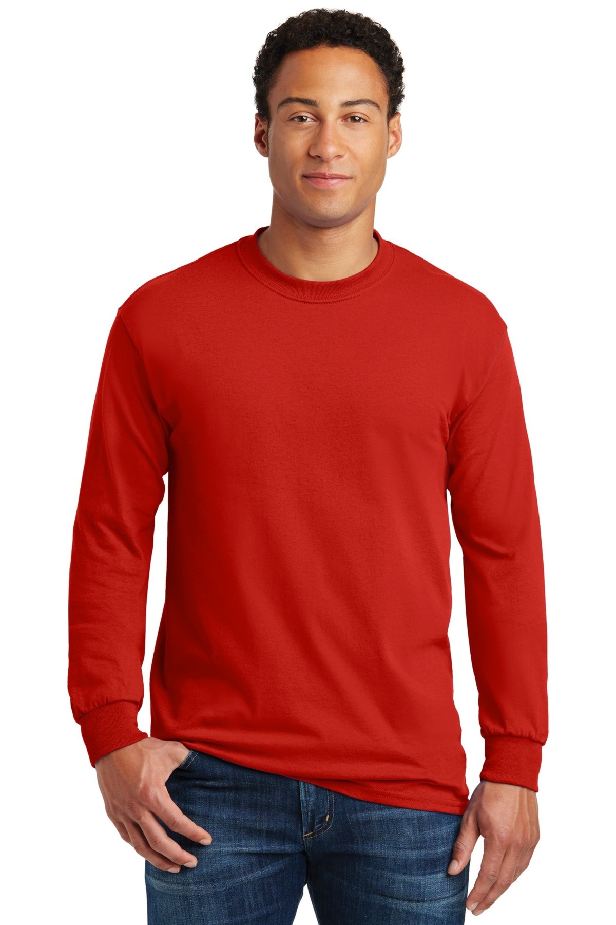 Gildan Printed Men's Heavy Cotton Long Sleeve T-Shirt | All Products ...