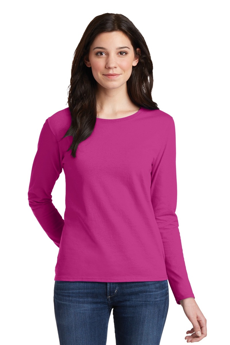 Product Image - Gildan Ladies 100% Heavy Cotton Long Sleeve T-Shirt