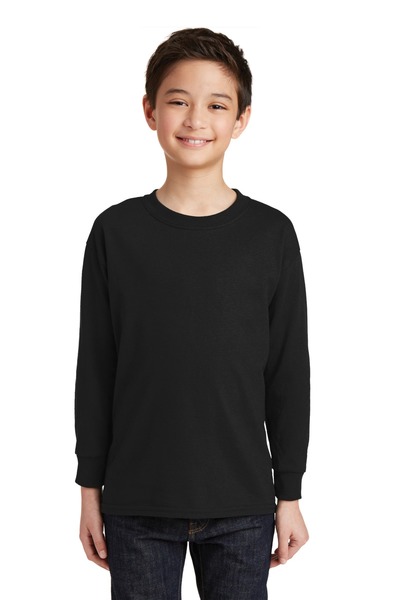 Gildan Embroidered Youth 100%  Heavy Cotton Long Sleeve T-Shirt