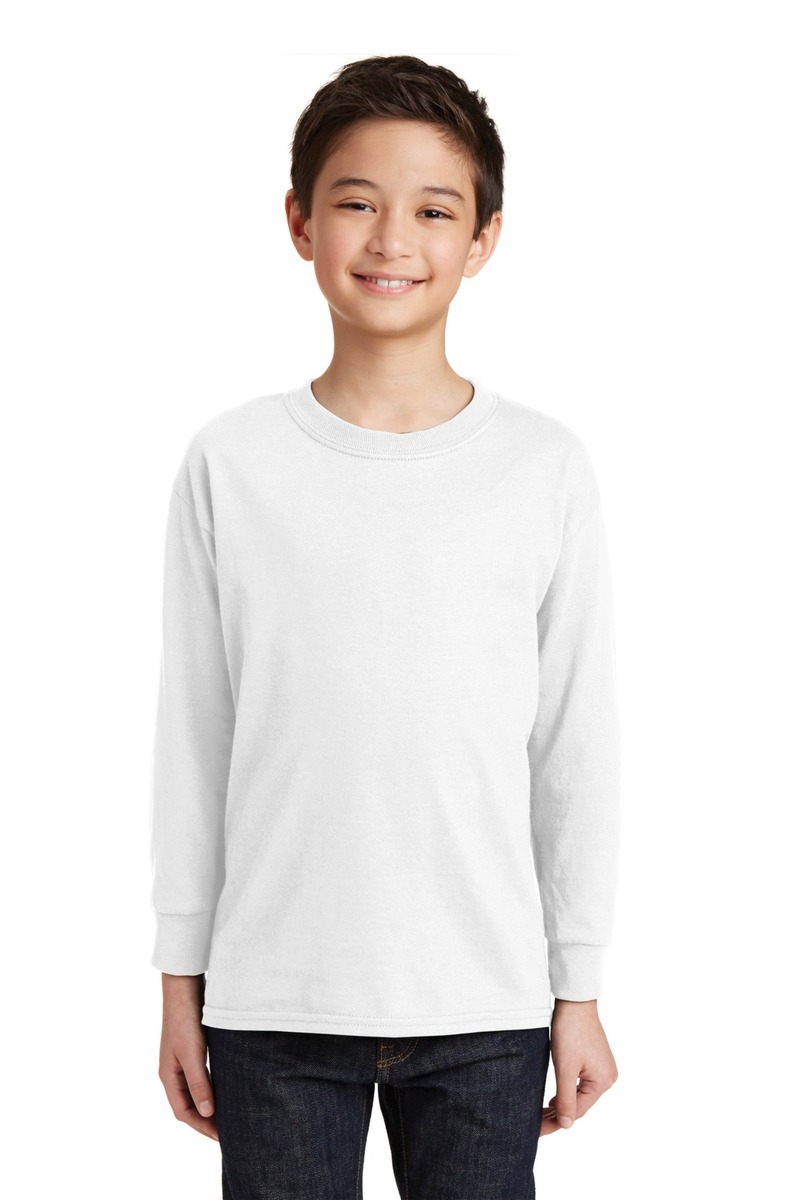 Product Image - Printed Gildan Youth 100%  Heavy Cotton Long Sleeve T-Shirt