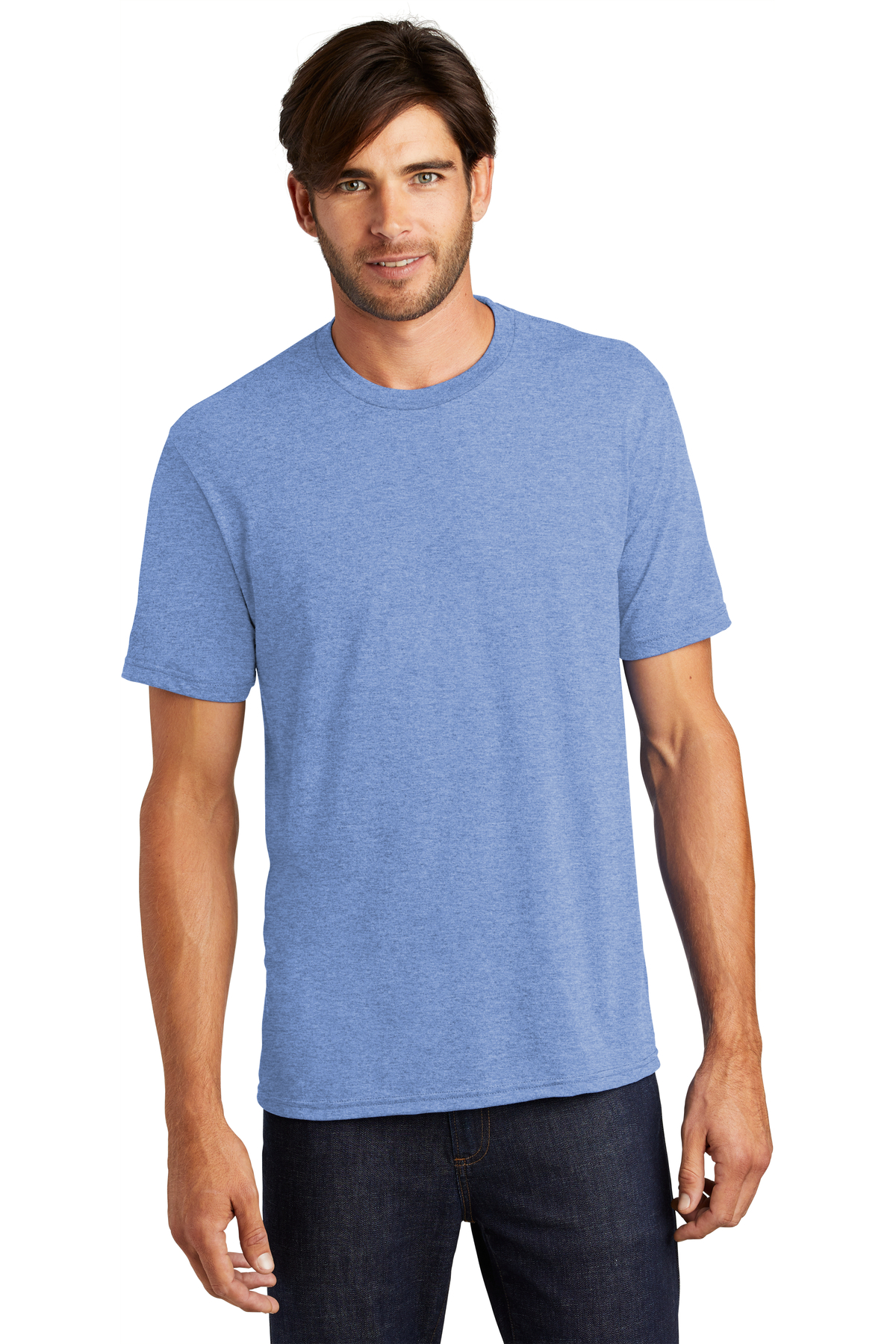 District Embroidered Men's Perfect Tri-Blend Crew Tee - Queensboro