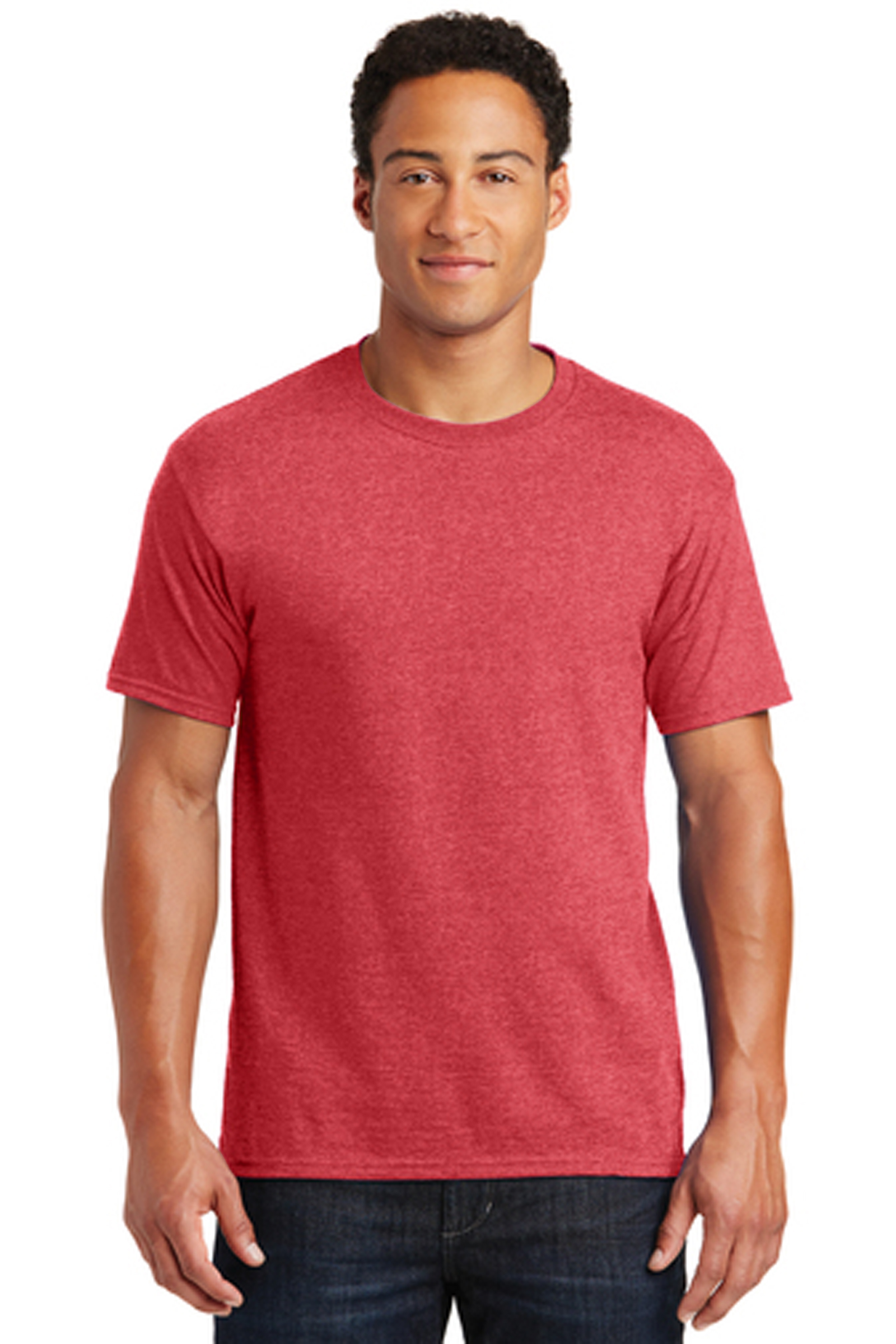 District Printed Men's Perfect TriBlend Tee - Single Color Logo