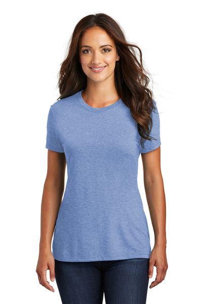 District  Embroidered Women's Perfect Tri-Blend Crew Tee