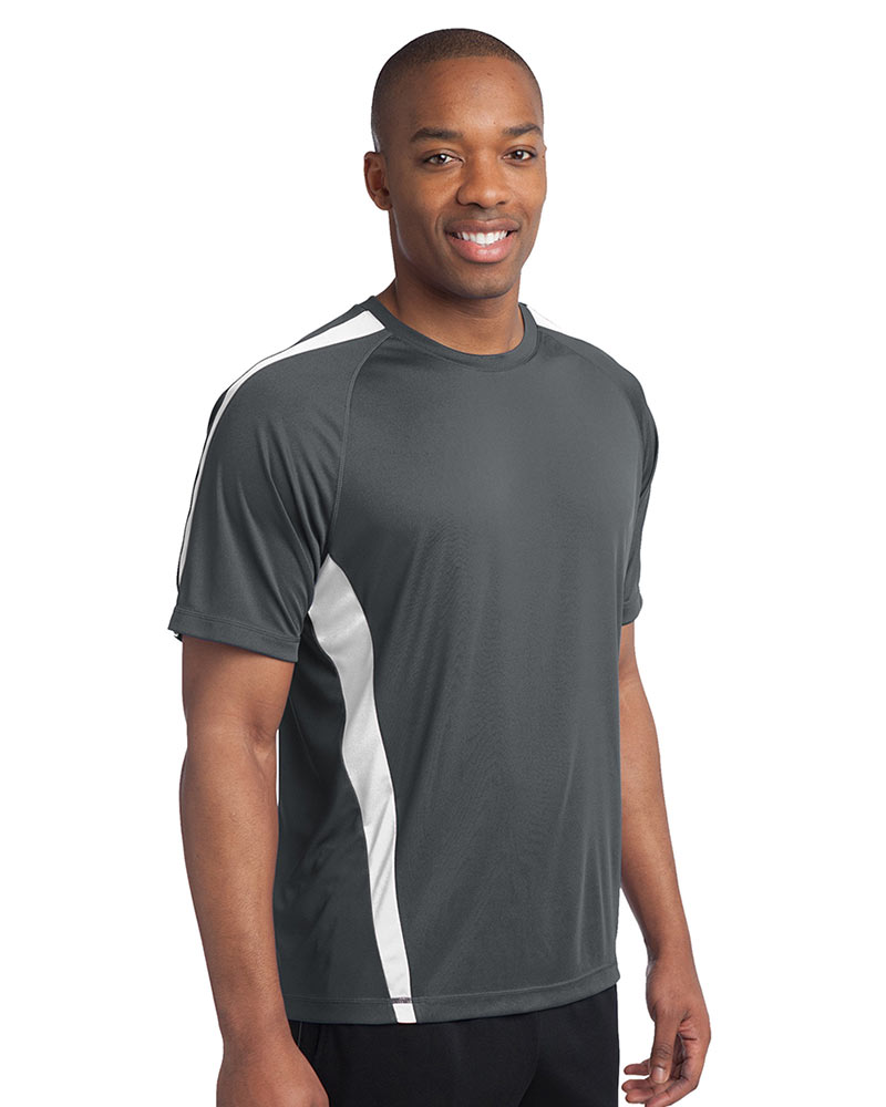 Sport-Tek Printed Men's Colorblock Competitor Tee Thumb