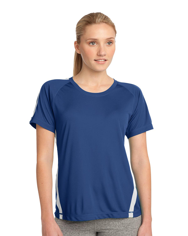 Sport-Tek Embroidered Women's Colorblock Competitor Tee