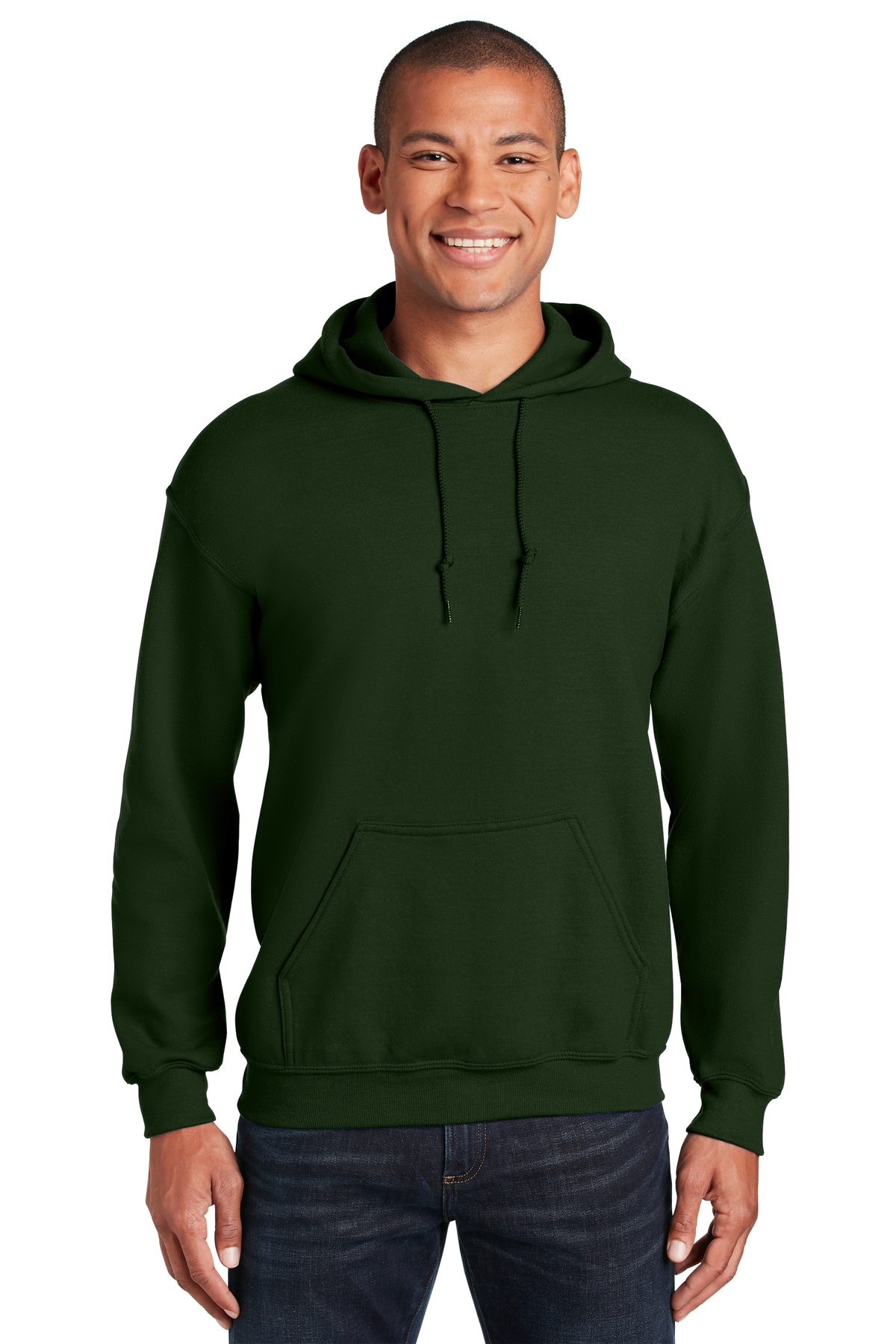 Gildan Men's Pullover Hoodie With Pouch Pocket – Moisture-Wicking, Medium Orange, 50/50 Cotton Blend - View #10