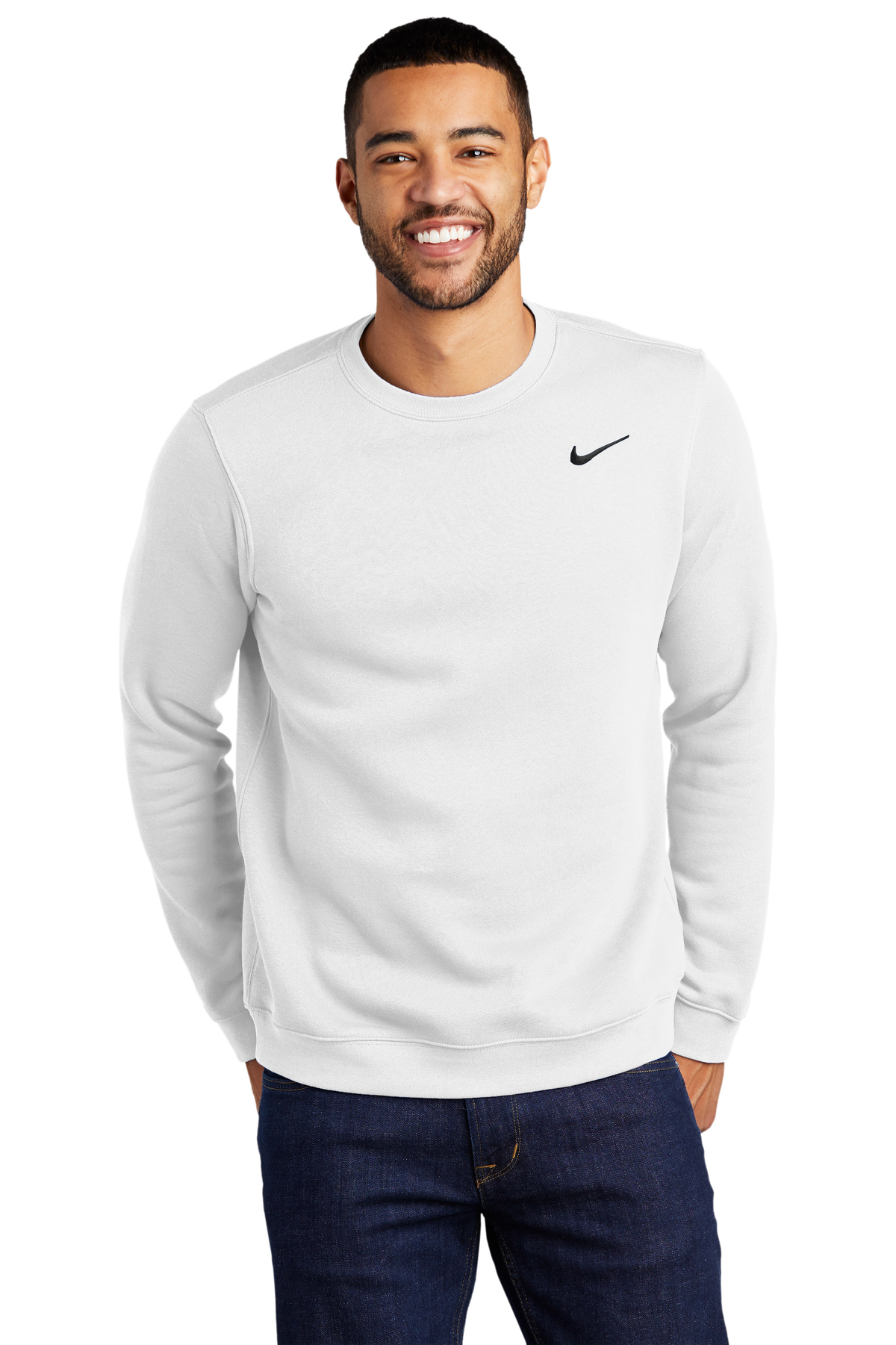 Nike Printed Men's Club Fleece Crew