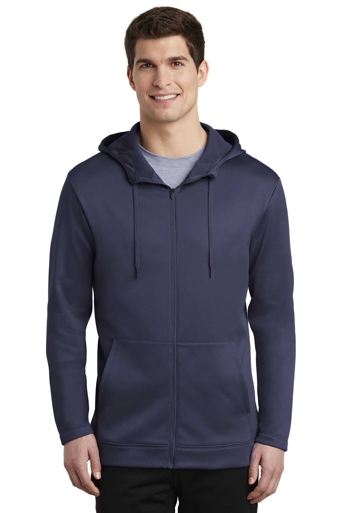 Nike Embroidered Men's Therma-FIT Full-Zip Fleece Hoodie
