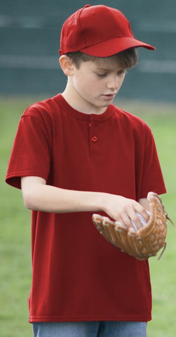 Sport-Tek Youth Short Sleeve Henley