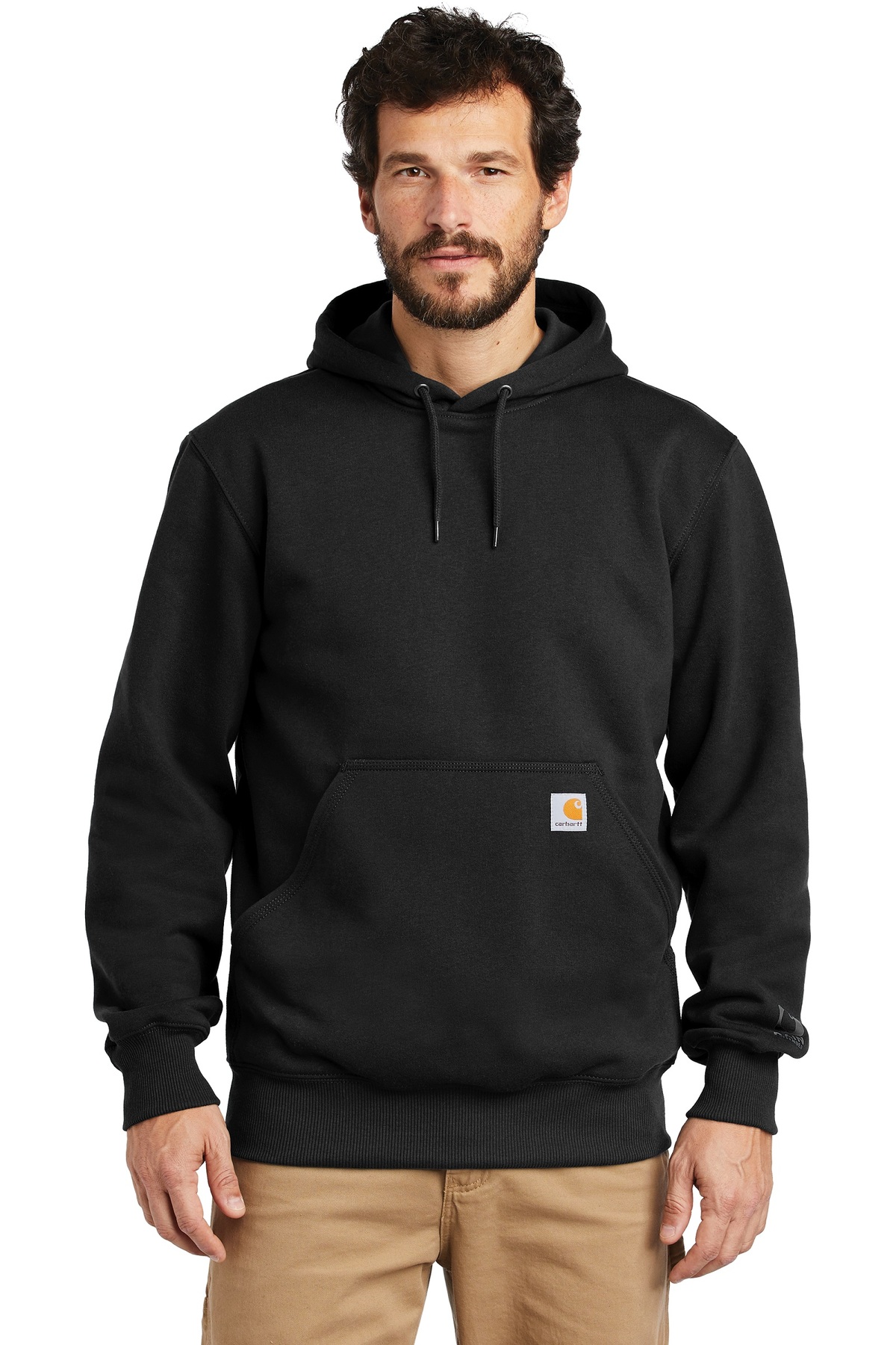 Carhartt Embroidered Rain Defender Paxton Heavyweight Hooded Sweatshirt Image - Carhartt Embroidered Rain Defender Heavyweight Hooded Sweatshirt; CT100615