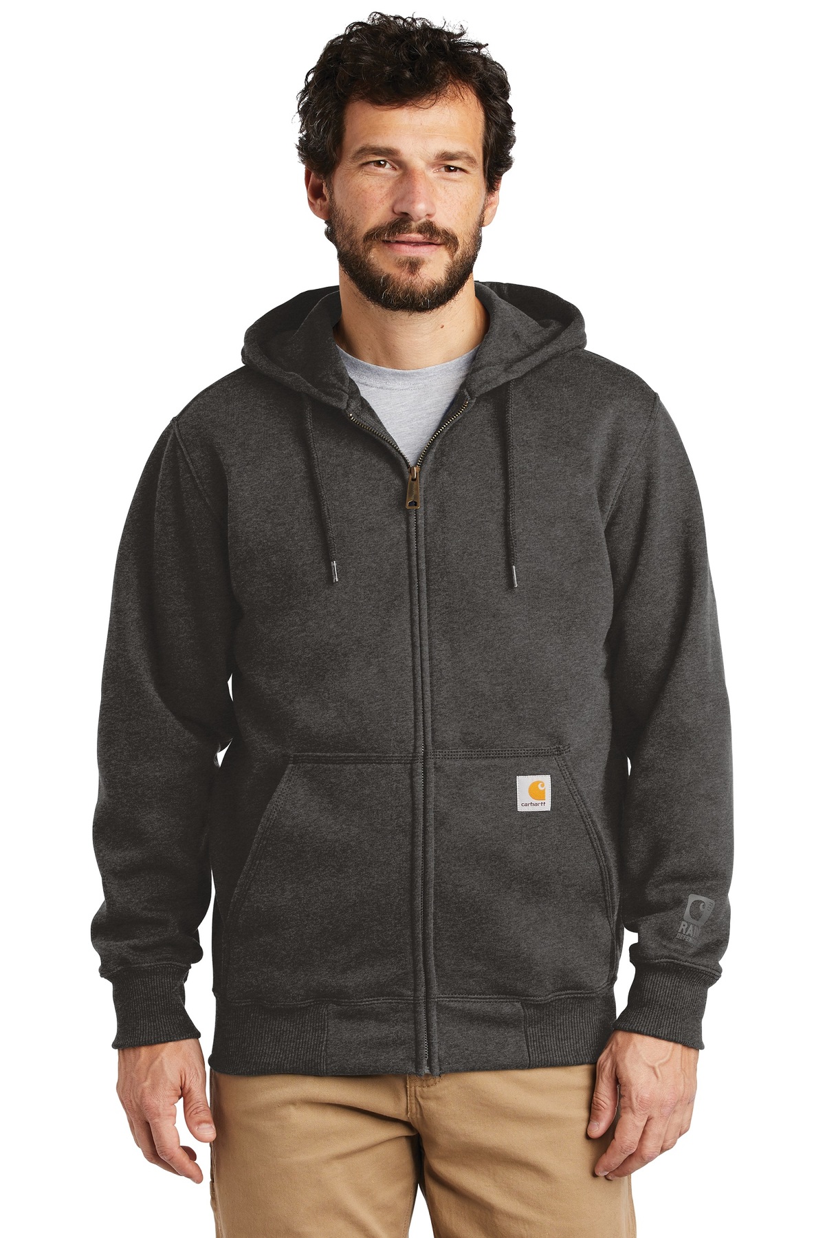 Carhartt Embroidered Paxton Rain Defender Hooded Zip Sweatshirt ...