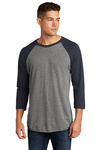 Next Level Embroidered Men's Triblend 3/4 Sleeve Raglan Thumb