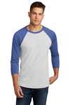 Next Level Printed Men's Triblend 3/4 Sleeve Raglan Thumb
