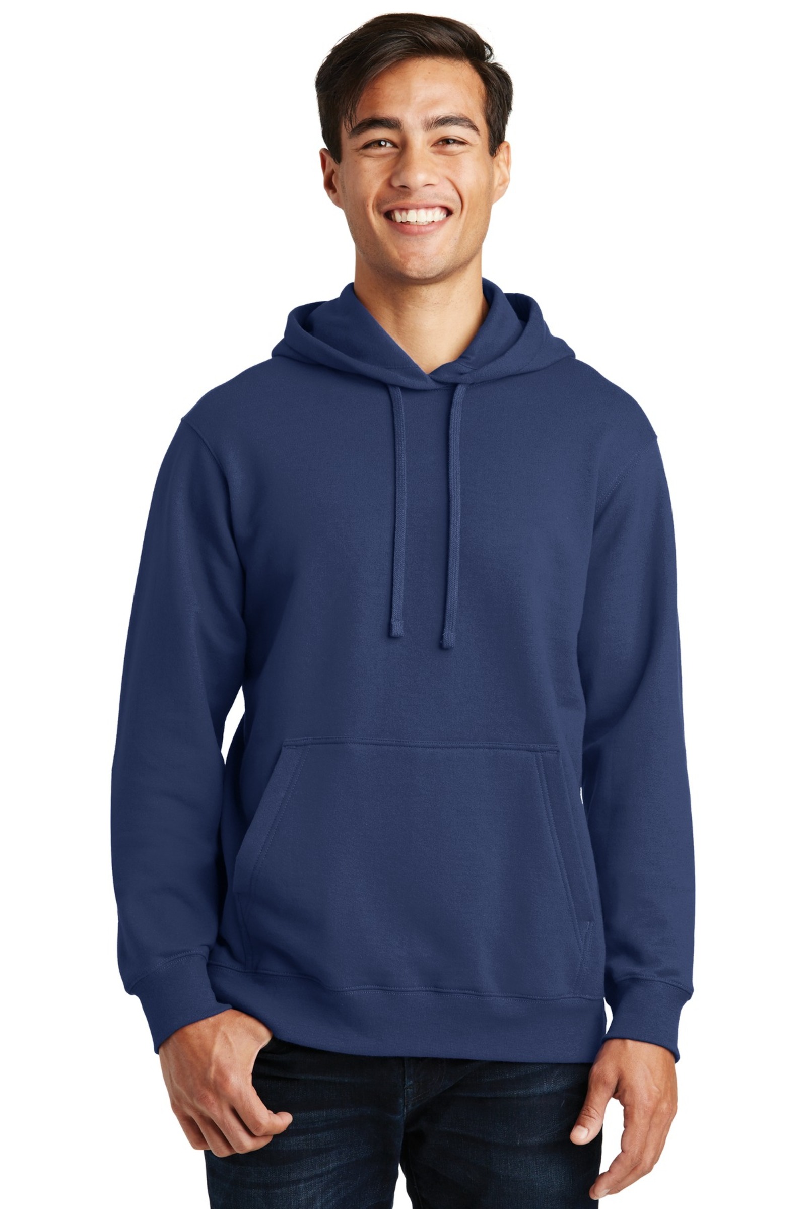Port & Company Printed Men's Fleece Pullover Hooded Sweatshirt