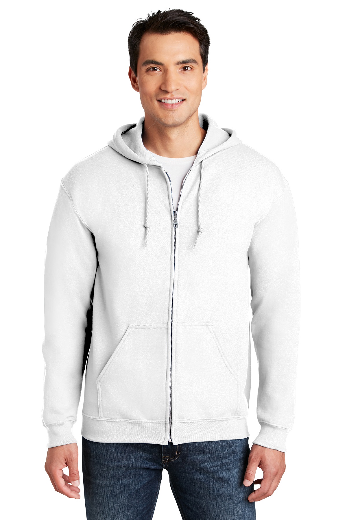 Gildan Embroidered Men's Full Zip Hooded Sweatshirt