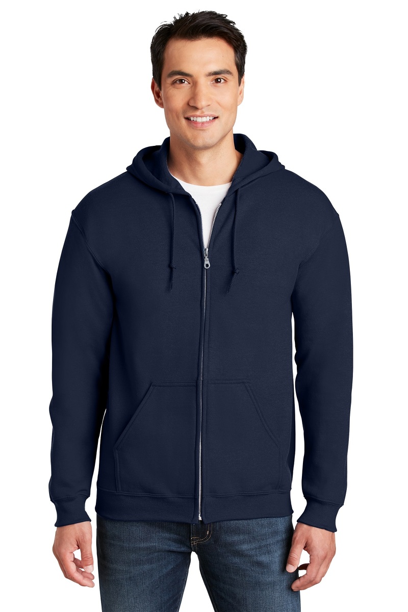 Gildan Embroidered Men's Full Zip Hooded Sweatshirt