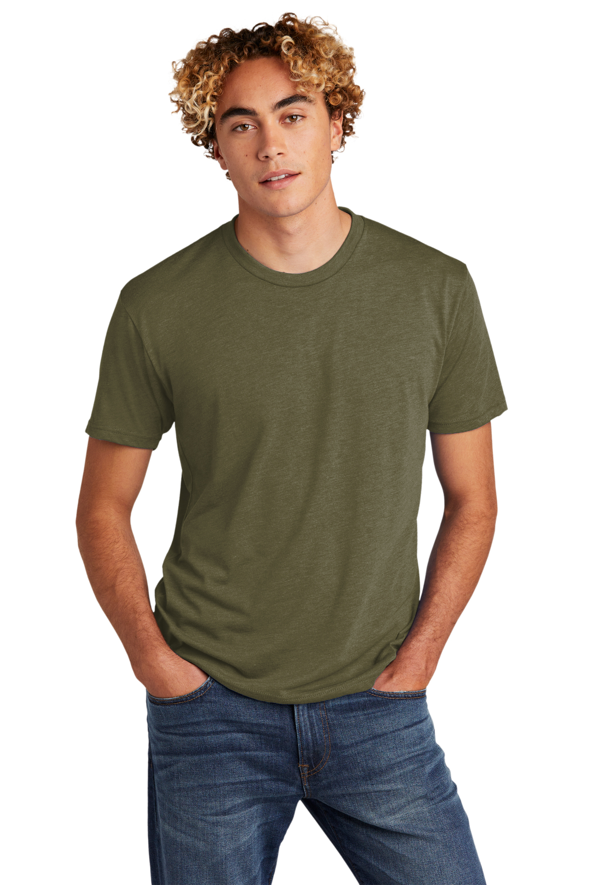 Next Level Embroidered Men's Tri-Blend Crew