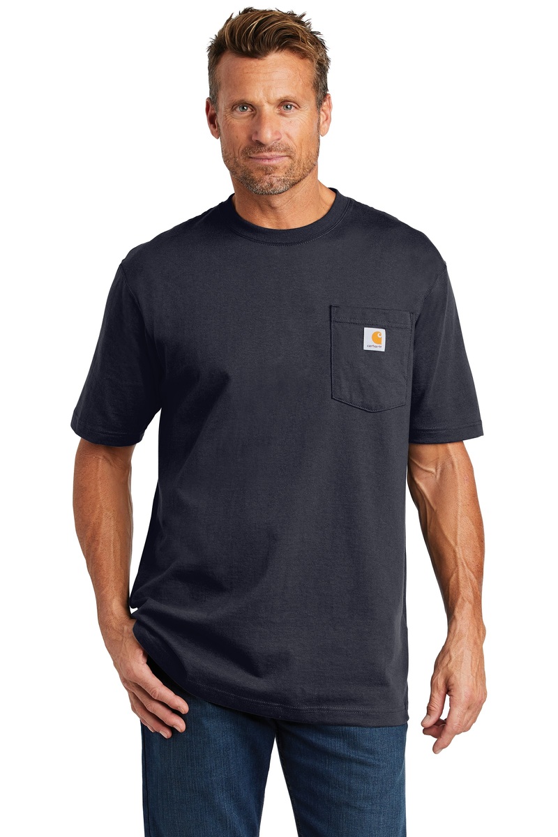 Product Image - Carhartt Men's Embroidered Workwear Pocket T-Shirt; CTK87