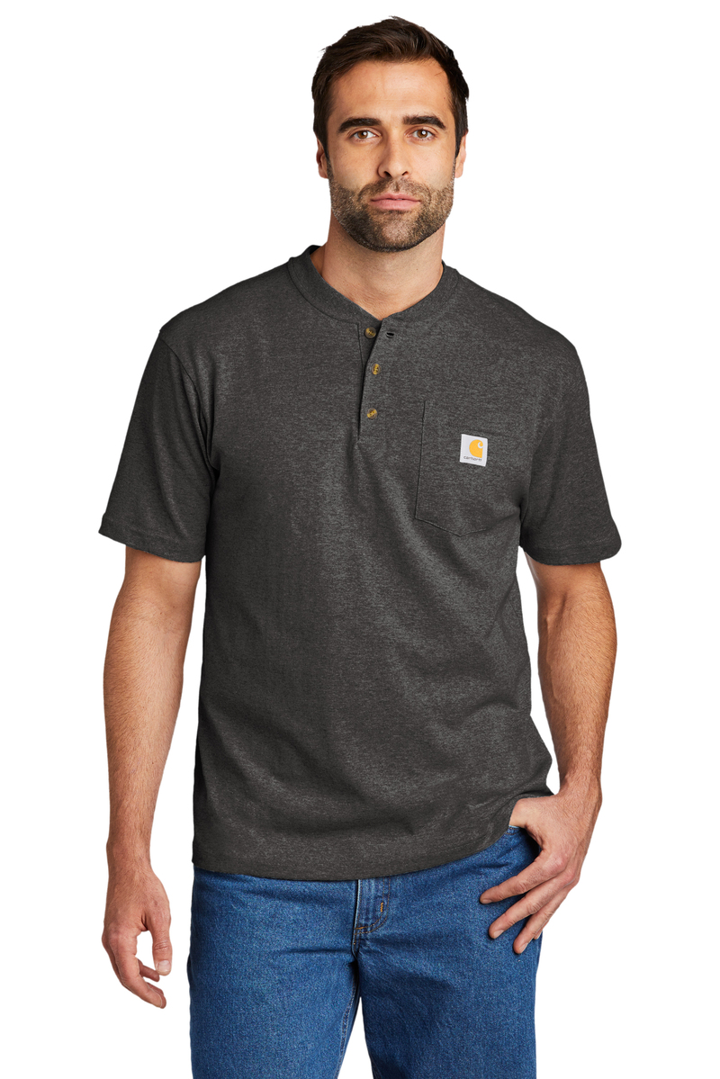 Carhartt Embroidered Men's Short Sleeve Henley T-Shirt