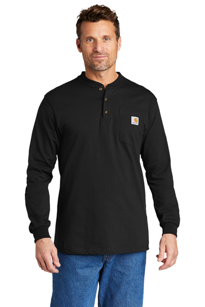 Carhartt Embroidered Men's Long Sleeve Henley T-Shirt