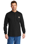 Carhartt Embroidered Men's Long Sleeve Henley T-Shirt Thumb