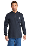 Carhartt Embroidered Men's Long Sleeve Henley T-Shirt Thumb