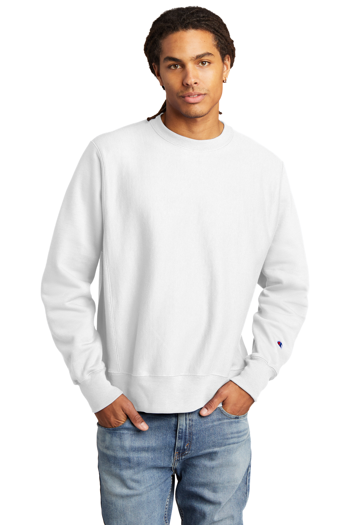 Champion Printed Men's Reverse Weave Crewneck Sweatshirt