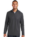 Port Authority Embroidered Men's Pinpoint Mesh 1/2-Zip Thumb