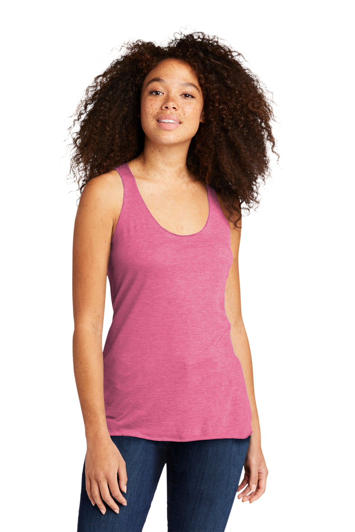 Next Level Printed Women's Tri-Blend Racerback Tank Thumb