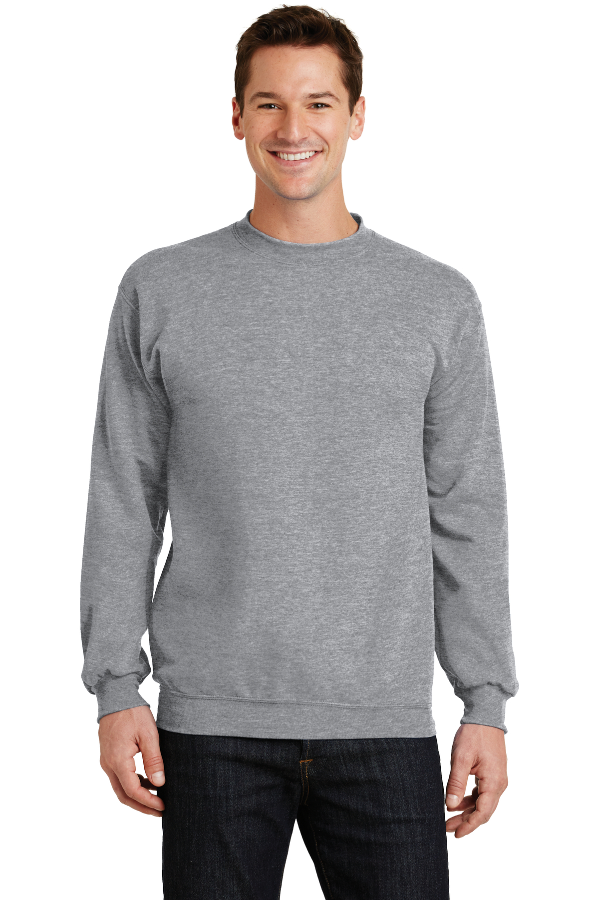 Port & Company Embroidered Men's Core Fleece Crewneck Sweatshirt ...