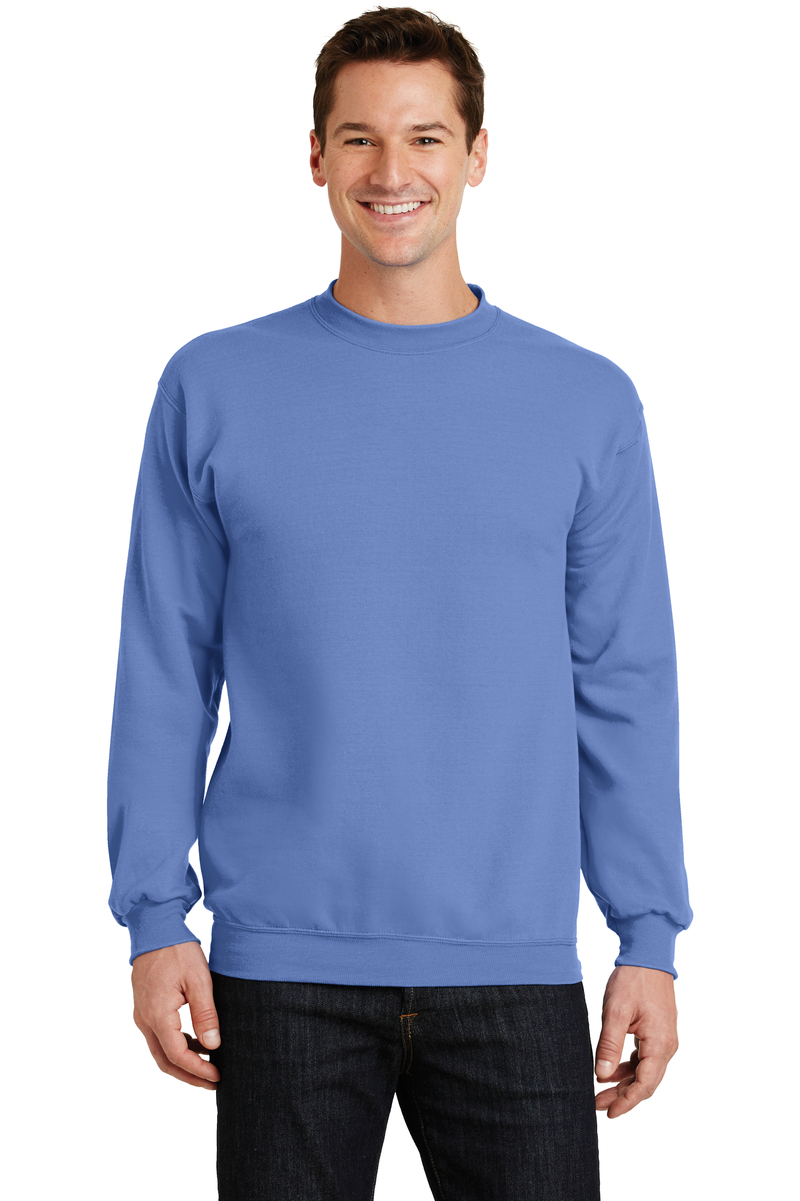 Product Image - Port & Company Embroidered Men's Core Fleece Crewneck Sweatshirt