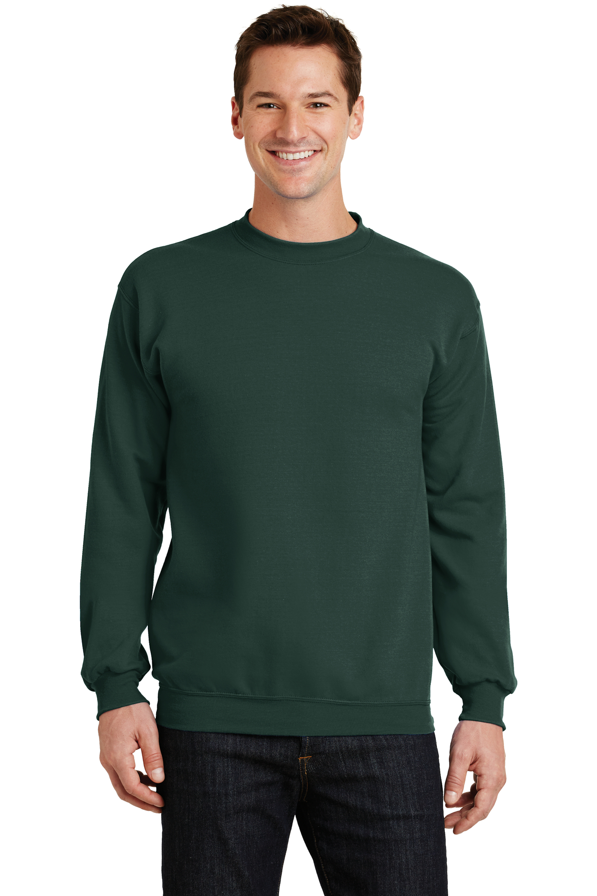 Port & Company Embroidered Men's Core Fleece Crewneck Sweatshirt ...