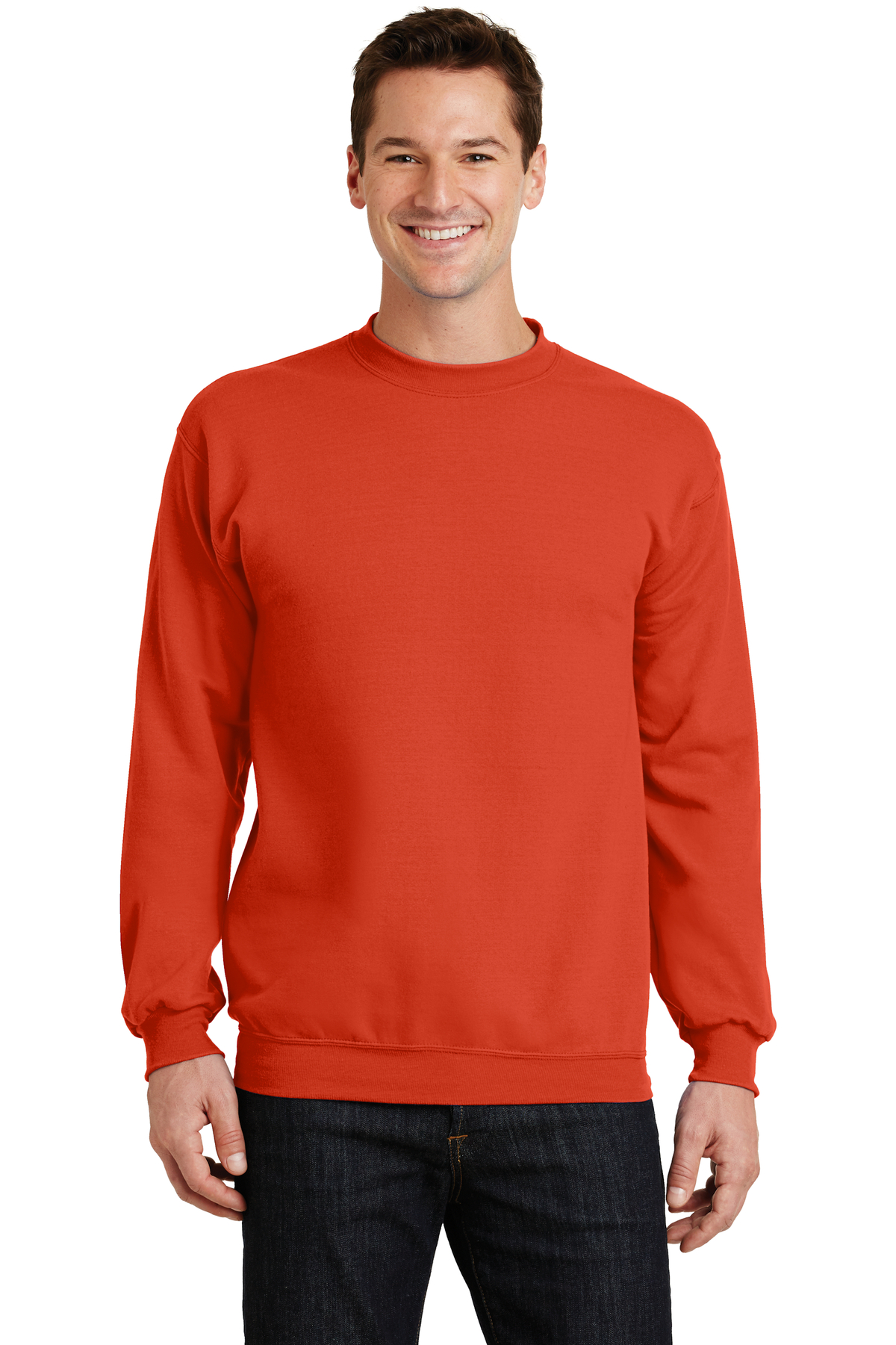 Port & Company Embroidered Men's Core Fleece Crewneck Sweatshirt ...