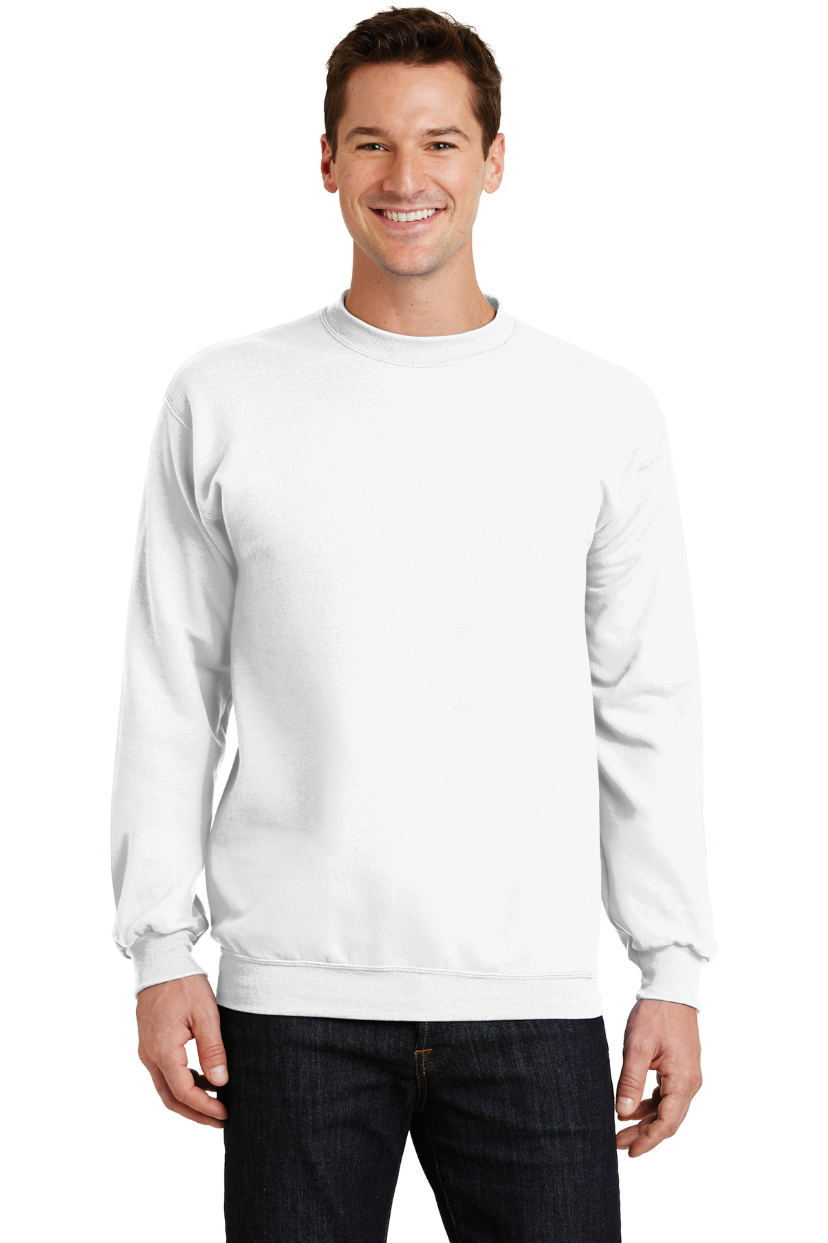 Port & Company Embroidered Men's Core Fleece Crewneck Sweatshirt