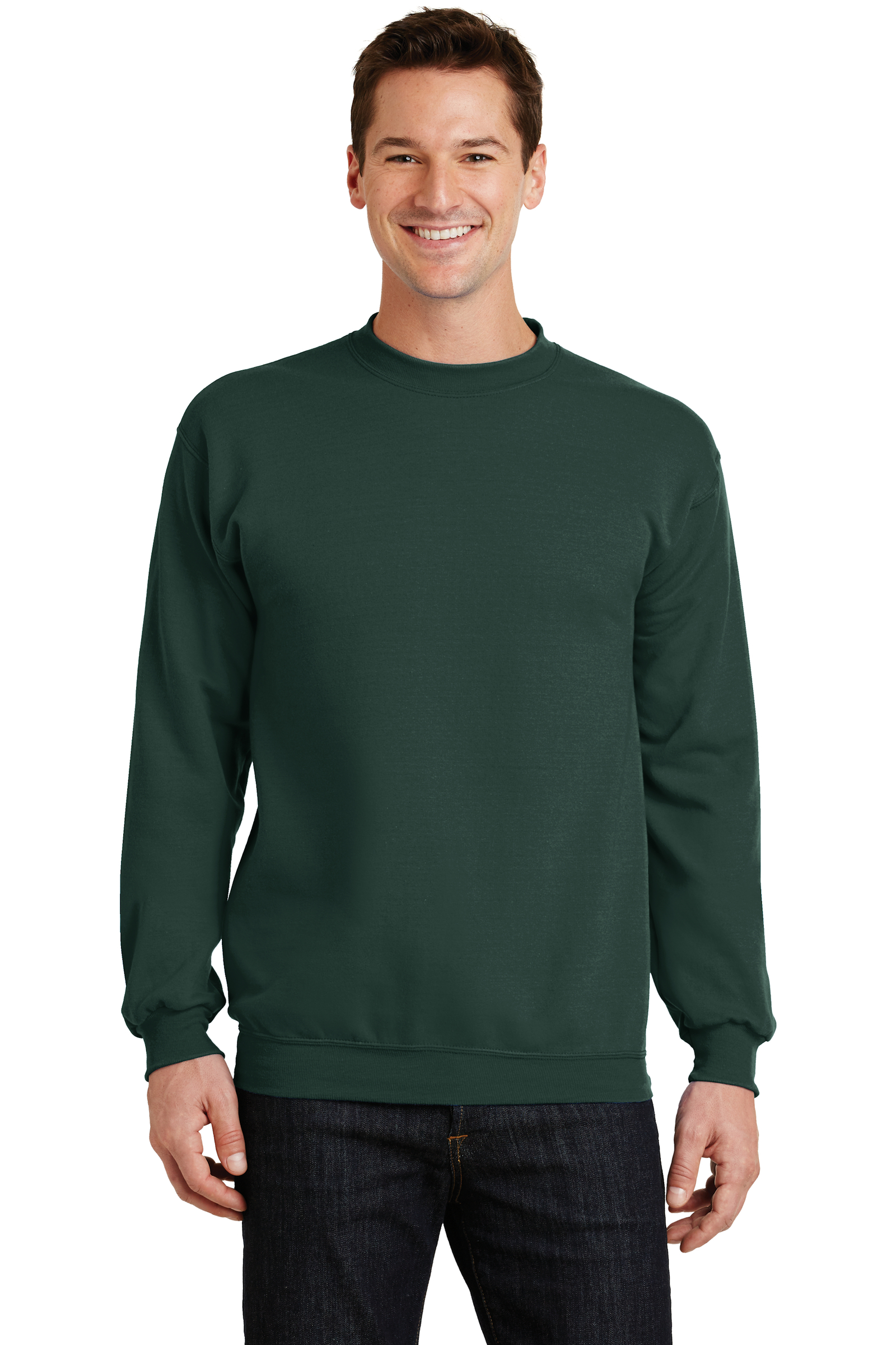 Port & Company Printed Men's Core Fleece Crewneck Sweatshirt