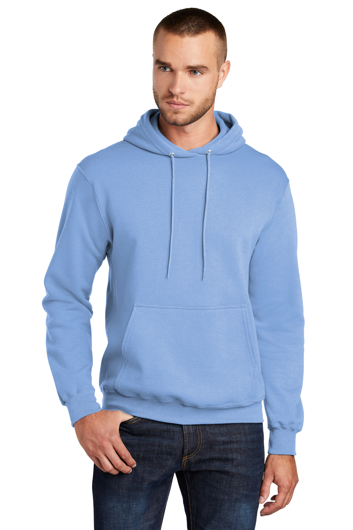 Port & Company Printed Men's Core Fleece Pullover Hooded Sweatshirt ...