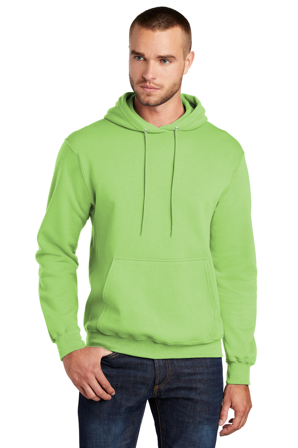 Port & Company Printed Men's Core Fleece Pullover Hooded Sweatshirt ...