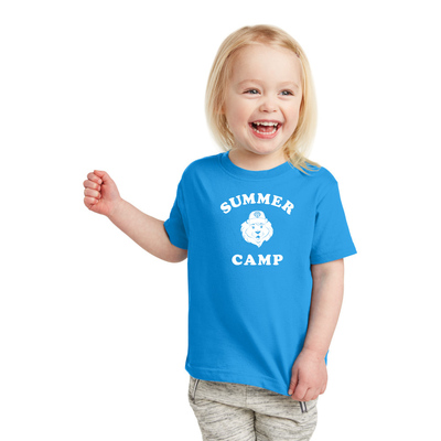 Summer Camp Lion Printed Rabbit Skins Toddler Tee