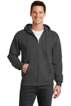 Port & Company  Printed Men's Core Full-Zip Hooded Sweatshirt Thumb