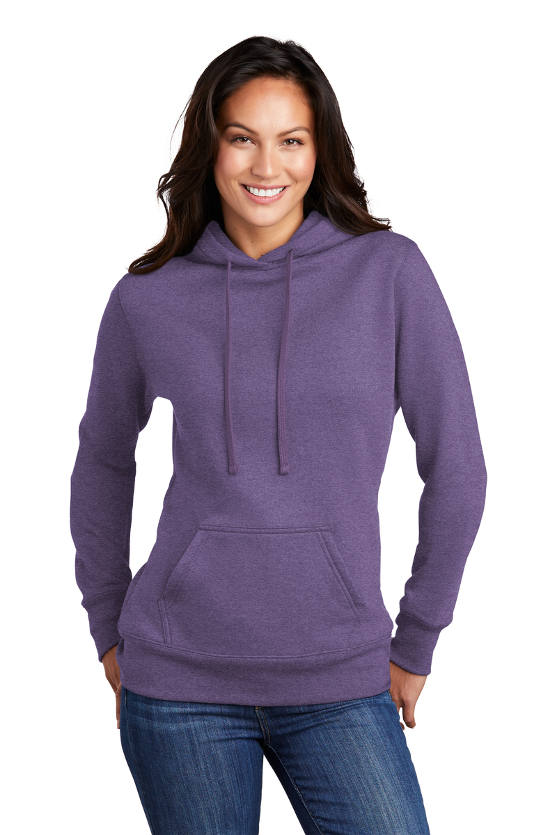 Product Image - Port & Company Embroidered Women's Core Fleece Pullover Hooded Sweatshirt