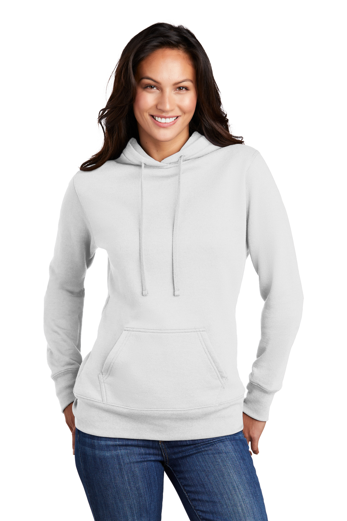 Port & Company Printed Women's Core Fleece Pullover Hooded Sweatshirt
