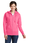 Port & Company Printed Women's Core Fleece Full-Zip Hooded Sweatshirt Thumb